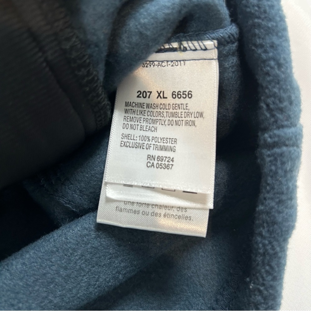Notre Dame Columbia Fleece Full Zip Embroidered Pockets Blue Women's Size M - Picture 6 of 7